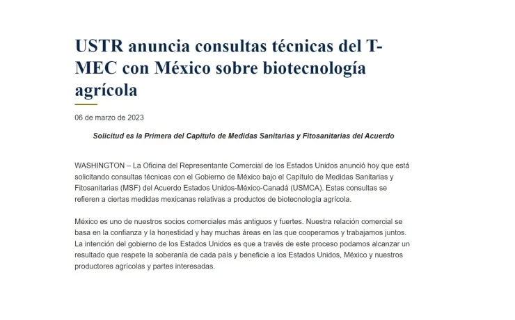 EU México maíz transgénico