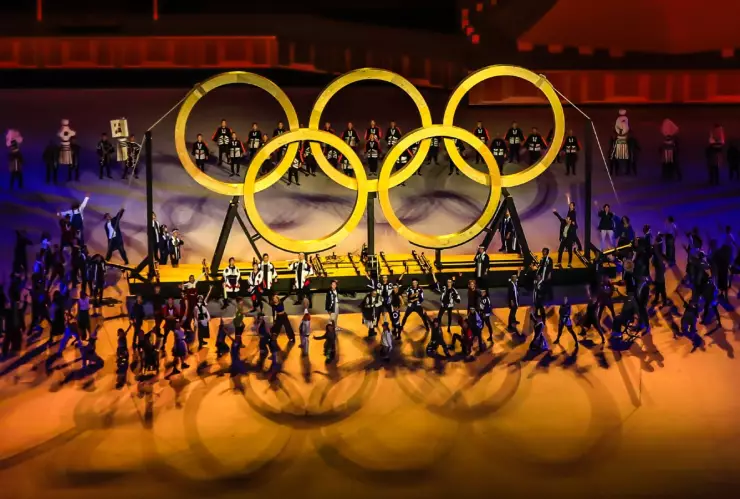 Aros Olímpicos en la Inauguración de Tokyo 2020