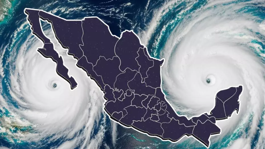 Dos huracanes en México