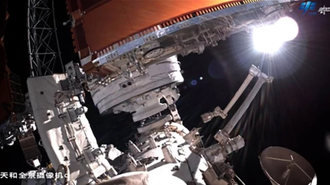 Taikonautas laboratorio Mengtian Estación Espacial China