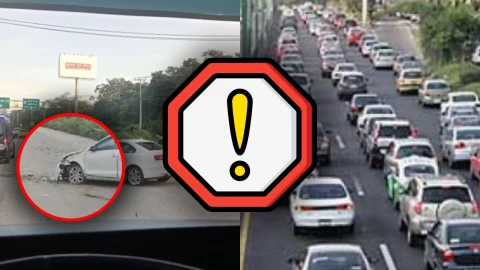 Prepárate para el tráfico: Se registra accidente en la carretera federal 307 rumbo a Cancún HOY; esto se sabe