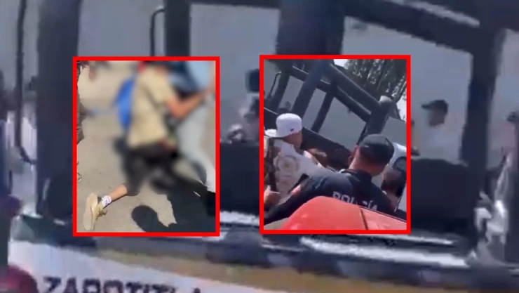 Menor acusado de apuñalar a Jeremy afuera de una secundaria en Tláhuac fue golpeado al ser detenido.