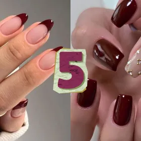 Uñas color vino elegantes: 5 diseños que puedes usar en otoño 2026