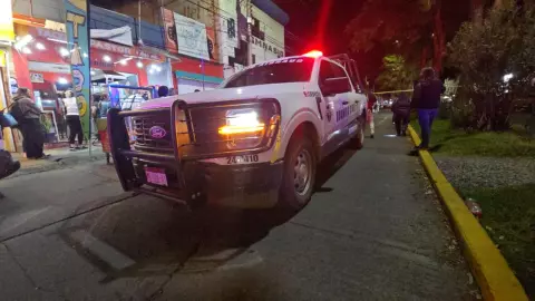 Vehículo de la policía de Michoacán
