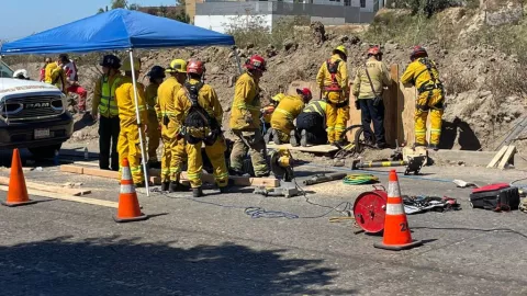 Derrumbe en Bulevar Fundadores