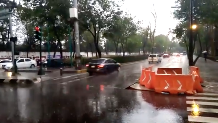 Llueve en varias alcaldías el avance del Metro CDMX es lento