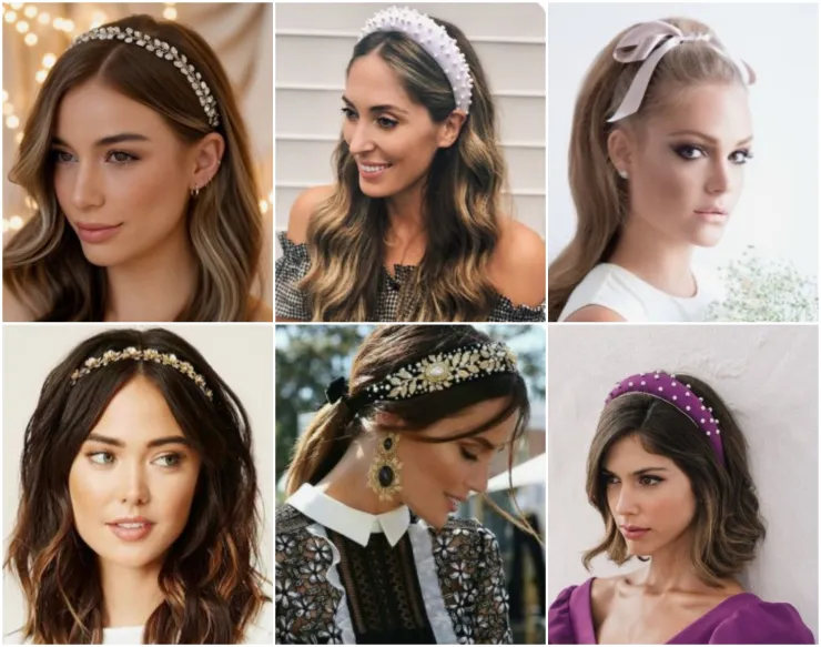 peinados con diadema