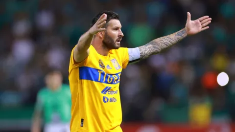 André Pierre Gignac en la derrota de Tigres ante León en la Liga de Campeones de la Concacaf