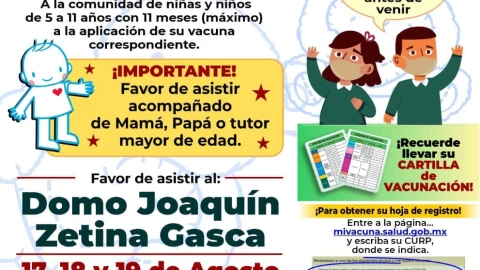 Jornada de vacunación contra Covid-19 en Puerto Morelos