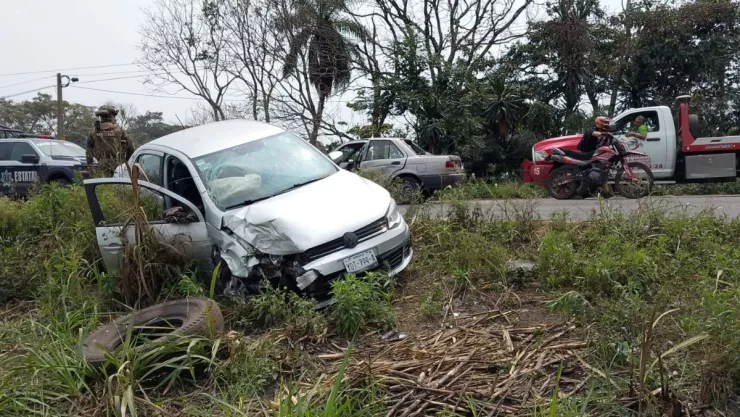 Choque en carretera Córdoba - La Tinaja