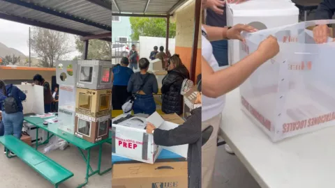 Armazón de casillas en el Mariano Matamoros