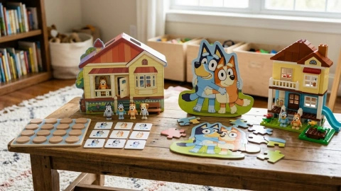 Juguetes Bluey habilidades visuales