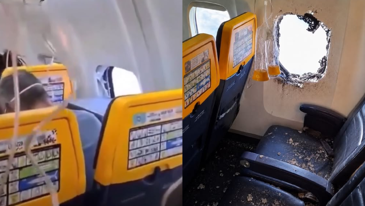 Accidente Ryanair ventana