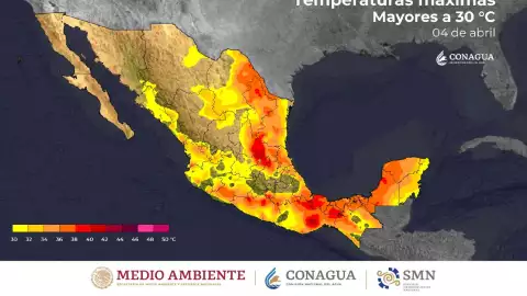 Clima en México 5 de abril