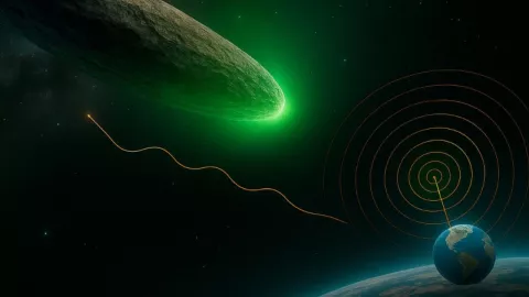 Astrónomos detectan actividad de agua en el cometa 3I/ATLAS, visitante de otro sistema estelar