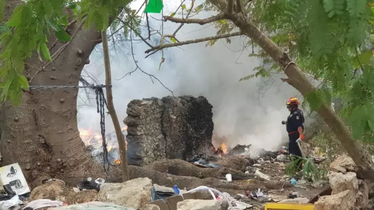 incendio kanasin plasticos controlado