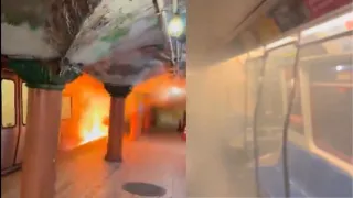incendio tren Nueva Jersey