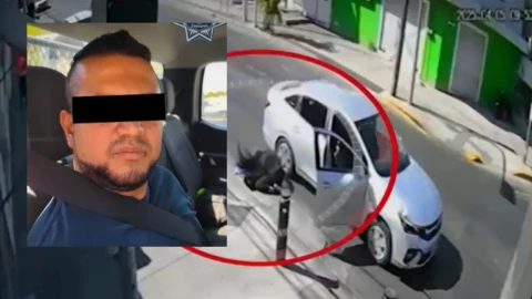 “Mujer se arroja de un auto tras ser disparada por su expareja en Zapopan