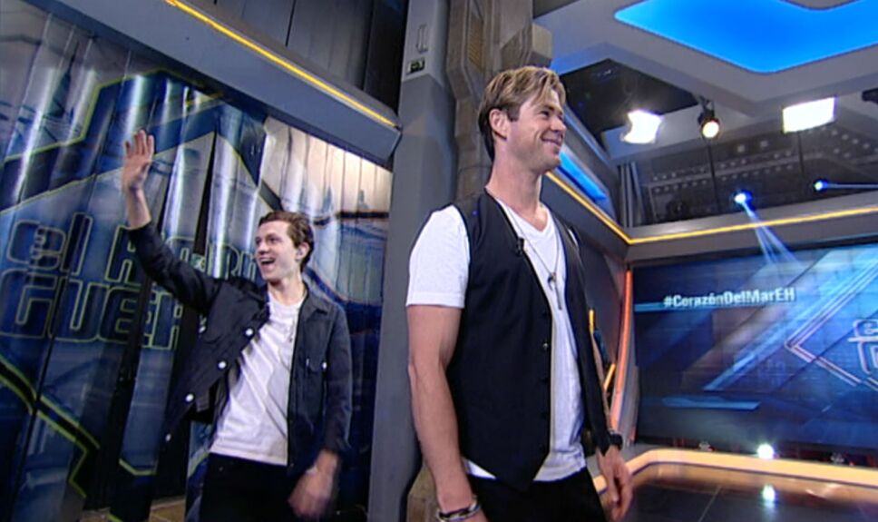 Chris Hemsworth y Tom Holland visitan El Hormiguero