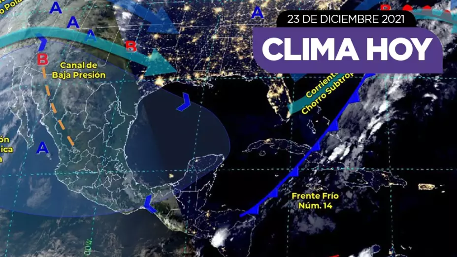 clima México 23 de diciembre