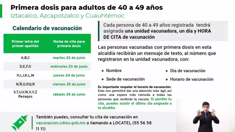CALENDARIO DE VACUNACIÓN