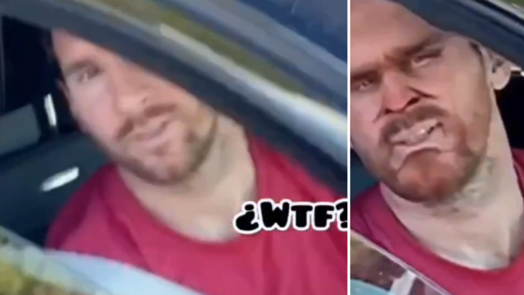 Fan quiso sacarse una foto y olvidó quitar el filtro.png