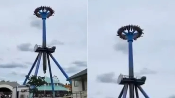 Juego mecánico personas atrapadas