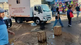 Corte de agua en Tláhuac.