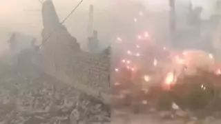 Explosión en fábrica de fuegos artificiales