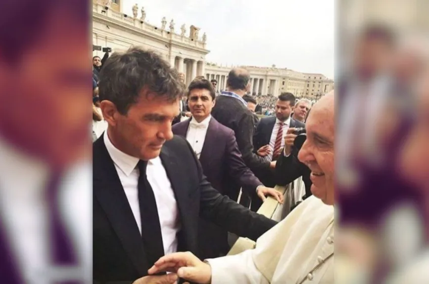 famosos con el papa francisco