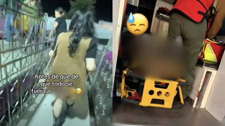 Joven se desmaya tras subirse a juego mecánico en plena feria