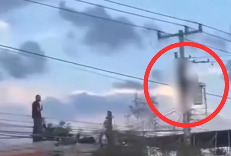 joven sufre descarga eléctrica y se prende en llamas al intentar robar cableado