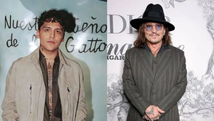 Christian Nodal y Johnny Depp