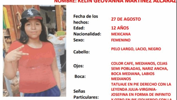 Alerta Amber Kelin Geovanna Martínez Baja California