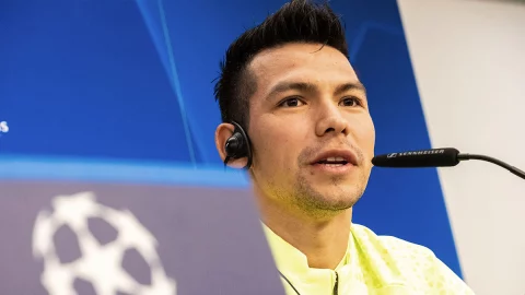 Chucky Lozano en conferencia de prensa