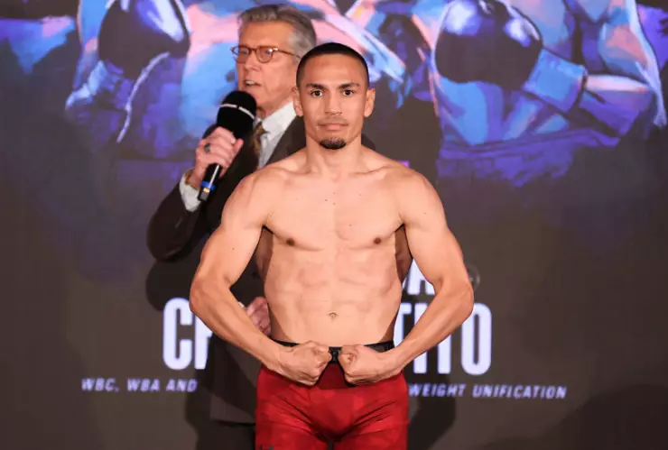 Gallo Estrada vs Chocolatito González pesaje pelea 13 de marzo