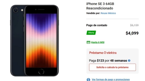 El iPhone de 2022 est&aacute; en descuento en Elektra