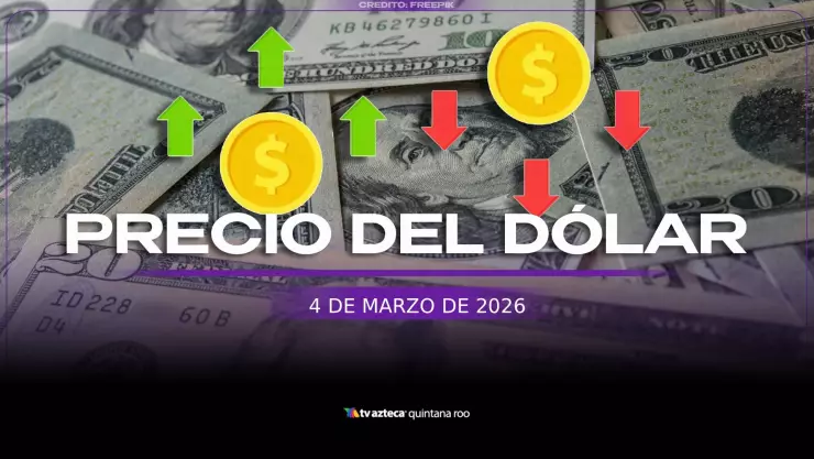 ¡Conflicto en Medio Oriente TUMBA el PESO! Este es el PRECIO del DÓLAR hoy, 4 de marzo, en Cancún