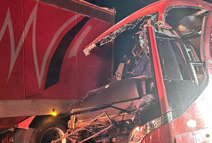 Así fue el aparatoso accidente en San José Chiapa, Puebla que dejó una decena de heridos