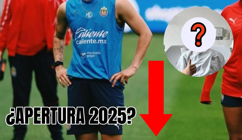 OFICIAL: referente de Chivas es baja por lesión, ¿se perderá el resto del Apertura 2025?