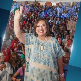 Xóchitl Gálvez es la candidata presidencial de Fuerza y Corazón por México, integrada por el PRI, PAN, y PRD.
