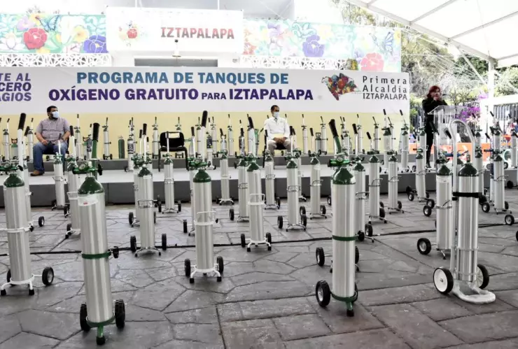 La alcaldía Iztapalapa apoyará a enfermos de COVID-19 con tanques de oxígeno gratis