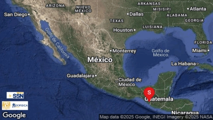 Sismo en Huixtla, Chiapas