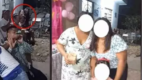 presunto demonio en baby shower