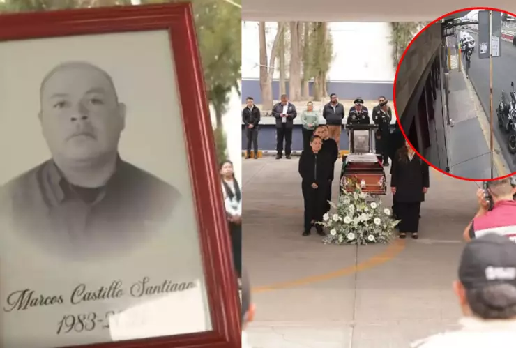 Homenaje a Marcos Castillo, policía asesinado durante persecución en los Heros Tecámac, Edomex