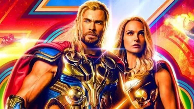 thor amor y trueno escenas