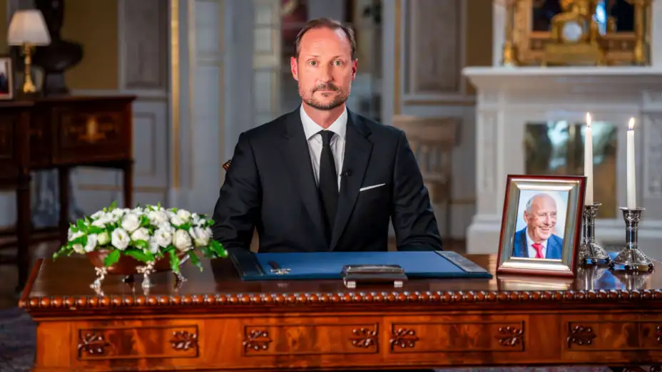 El rey Haakon de Noruega en el Palacio en Oslo, el 29 de agosto de 2026.