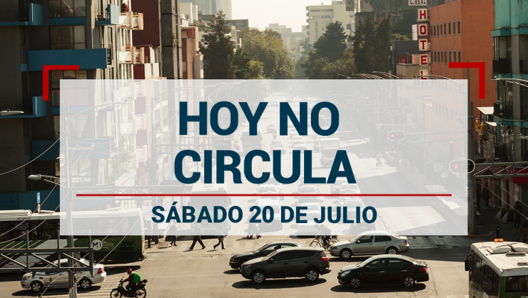 ¿Cambios por lluvia? Así funcionará el Hoy No Circula el 20 de julio