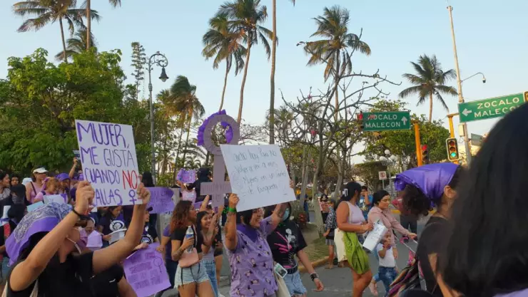 Marcha Dia de la Mujer Veracruz.