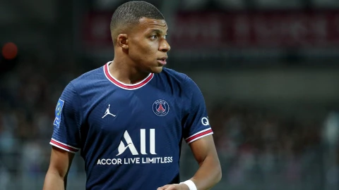 Mbappé con el PSG